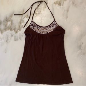 Abercrombie & Fitch Brown Halter Top